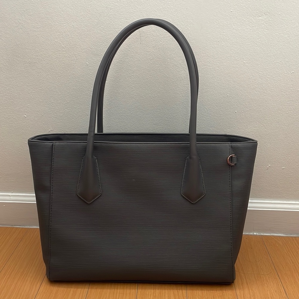 Grey Dagne Dover Signature Tote in Graphite